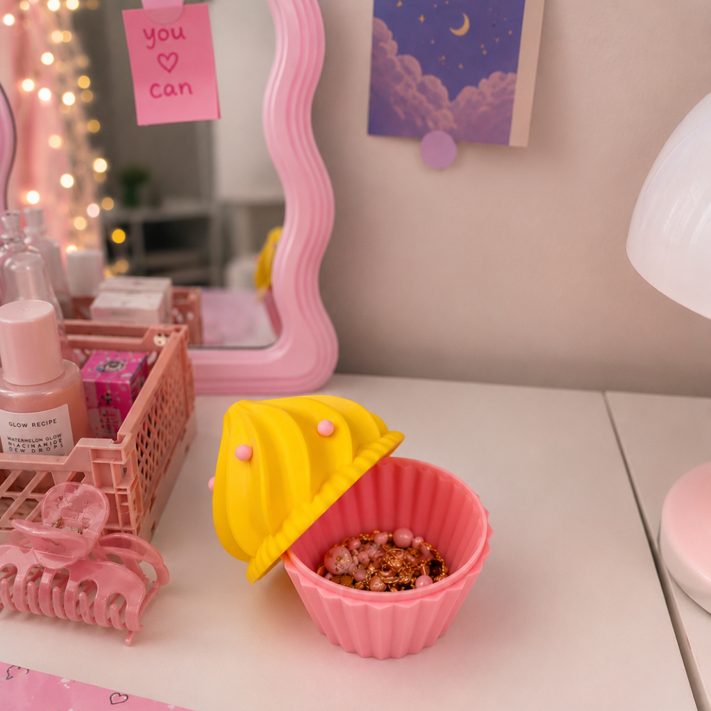 Cup-cake Jewellery Holder