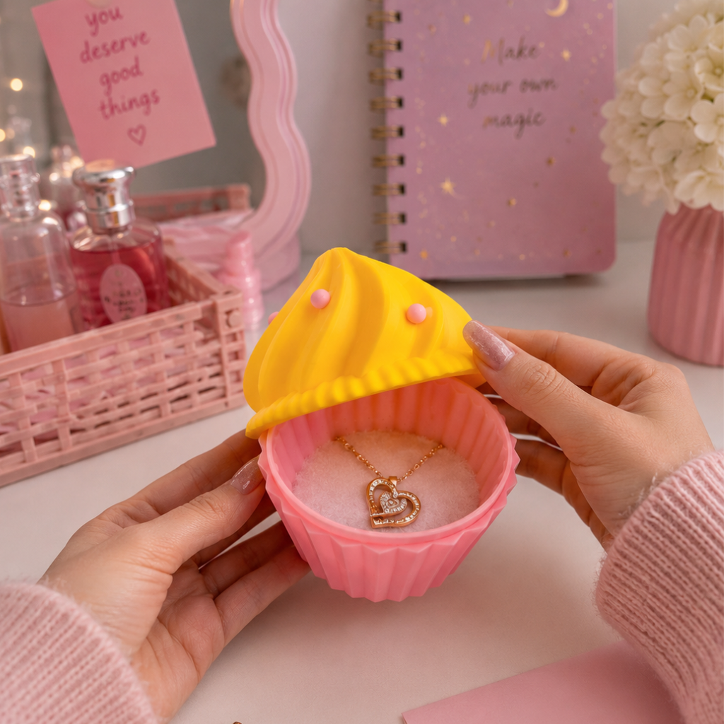 Cup-cake Jewellery Holder